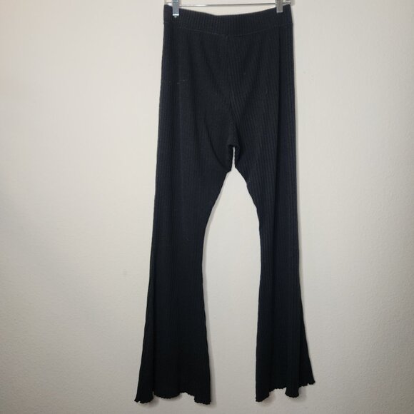 Nike Sportswear Womens Large Black Rib Flare Pants - Picture 5 of 7